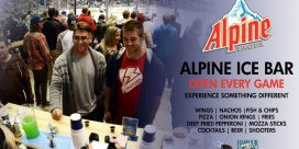 ALPINE ICE BAR TO OPEN FOR ALL REMAINING GAMES THIS SEASON