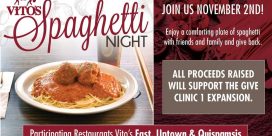 Vito’s Spaghetti Night To Raise Money For The Give Clinic 1 Expansion